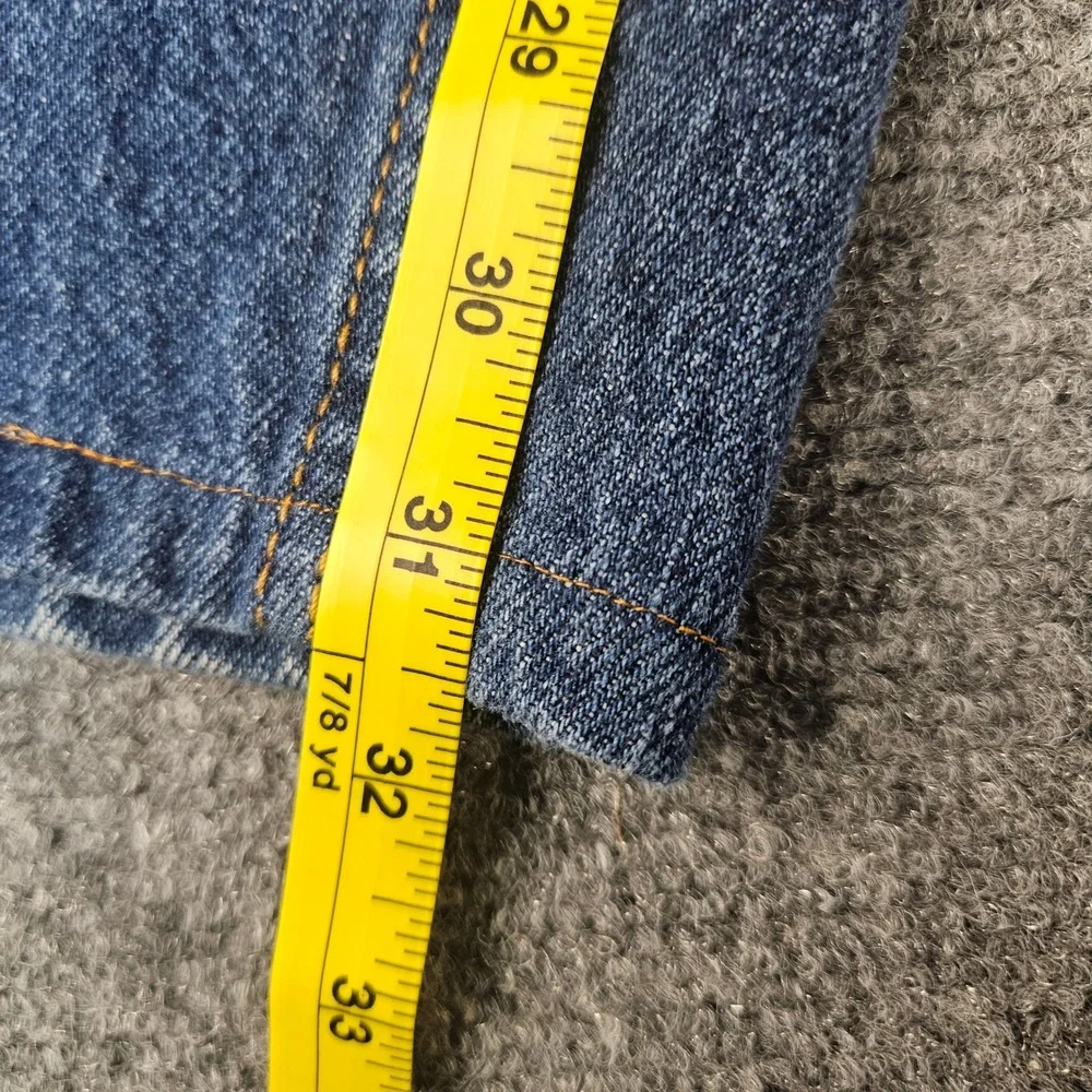 Levis 550 Relaxed Tapered Jeans Womens 14L Dark Wash Blue High Rise Cotton Denim